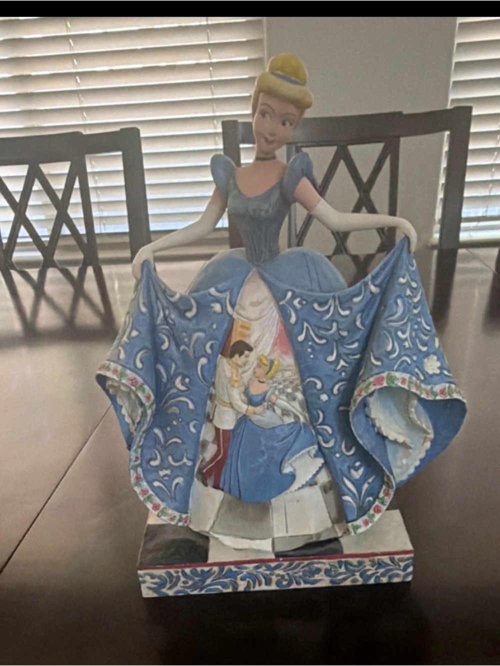 Disney Cinderella Blue and White Figurine made my Enesco